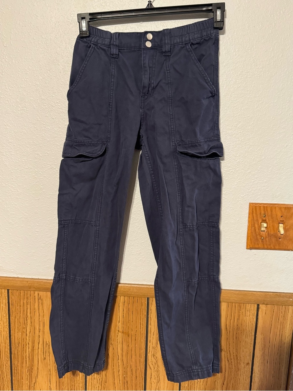PACSUN UTILITY CARGO women XS Navy Cargo 100% cotton